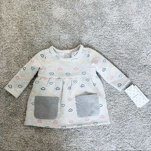 Nordstrom Gray Newborn Long Sleeve Top